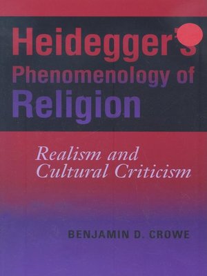 cover image of Heidegger's Phenomenology of Religion
